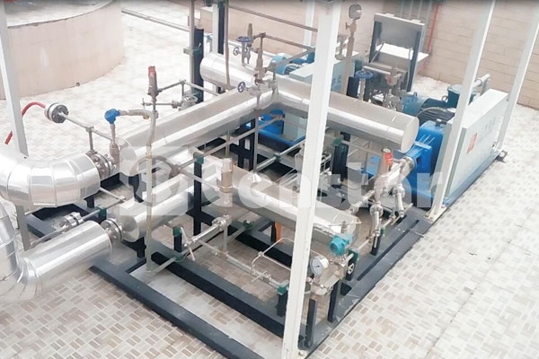 L-CNG Cryogenic plug pump skid